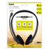 Port Stereo Headset with Mic with 1.2m Cable|1 x 3.5mm|Volume Controller - Black