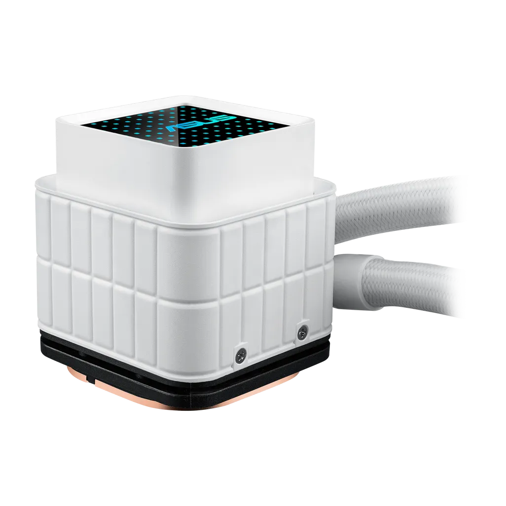 ASUS Prime LC 360 ARGB White Edition, All-in-one liquid cooler, 12 cm, 34 sone, White
