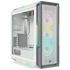 Corsair iCUE 5000T RGB, Midi Tower, PC, White, ATX, EATX, micro ATX, Gaming, Multi