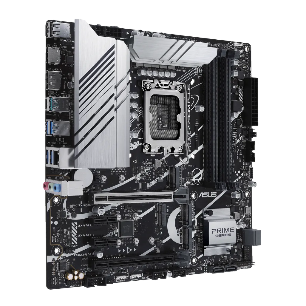 ASUS PRIME Z790M-PLUS, Intel, LGA 1700, Intel® Celeron®, Intel® Core™ i3, Intel® Core™ i5, Intel® Core™ i7, Intel® Core™ i9,..., DDR5-SDRAM, 128 GB, DIMM