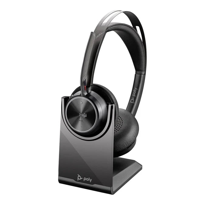 Poly Voyager Focus 2 MS Teams Wireless Headset with Charging Stand 9T9J6AA