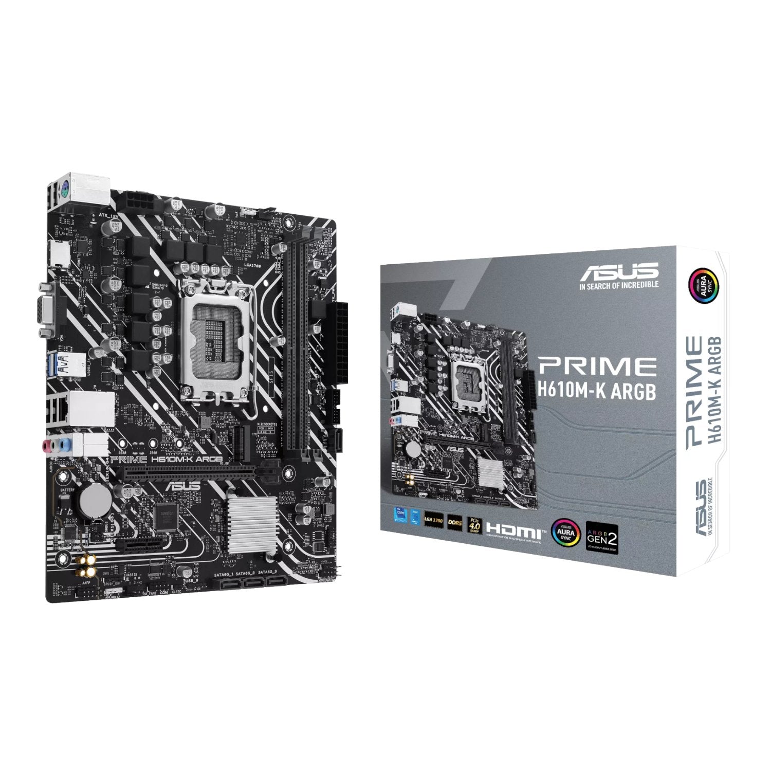 Asus PRIME H610M-K ARGB Intel LGA1700 M-ATX Motherboard - TecAfrica Solutions