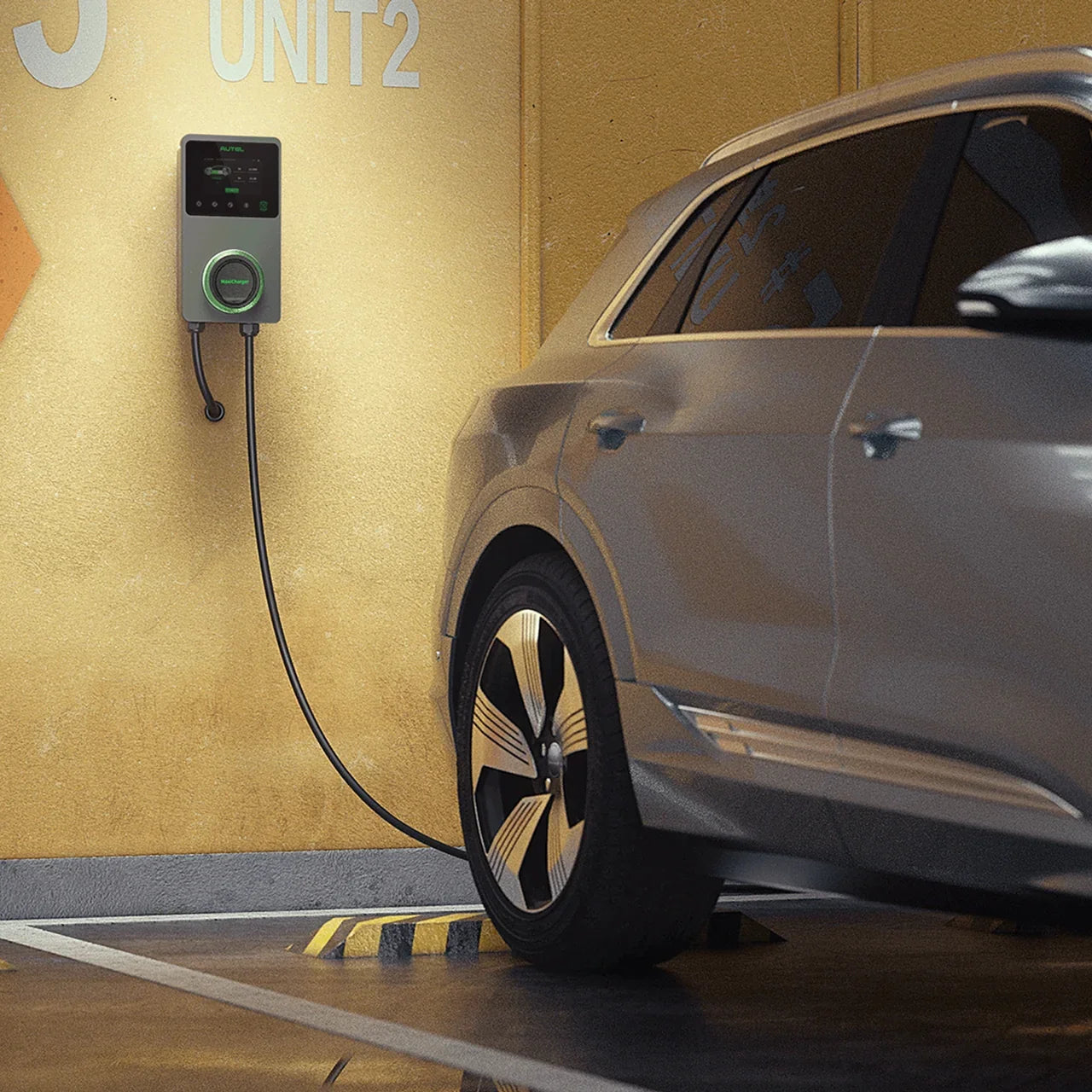Autel Maxicharger AC Wallbox, Tethered 5m, dark grey, 7.4kW