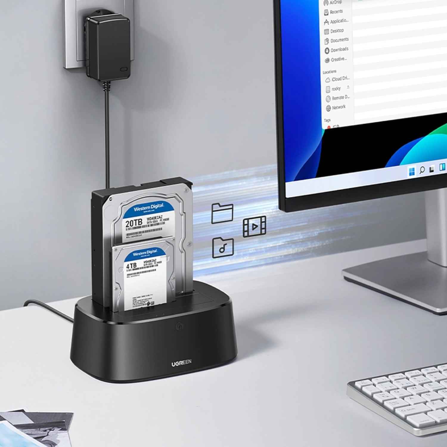 UGREEN CM198 3.5/2.5 inch SATA HDD/SDD USB3.0 Docking Station