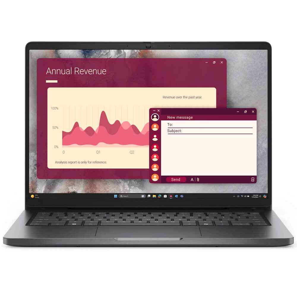 Dell Pro 14 PC14250 Notebook PC – Core Ultra 5 235U / 14″ FHD+ / 16GB RAM / 512GB SSD / Win 11 Pro