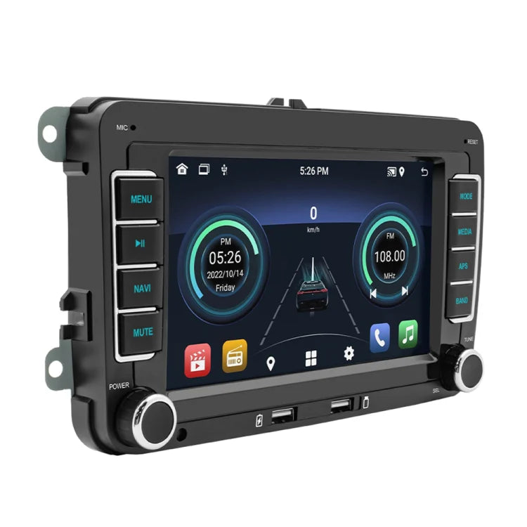 7-Inch Double DIN Car Stereo for Volkswagen (2003–2014) – Bluetooth 5.1, CarPlay, Android Auto, USB, FM/AM, Steering Control & RCA Output