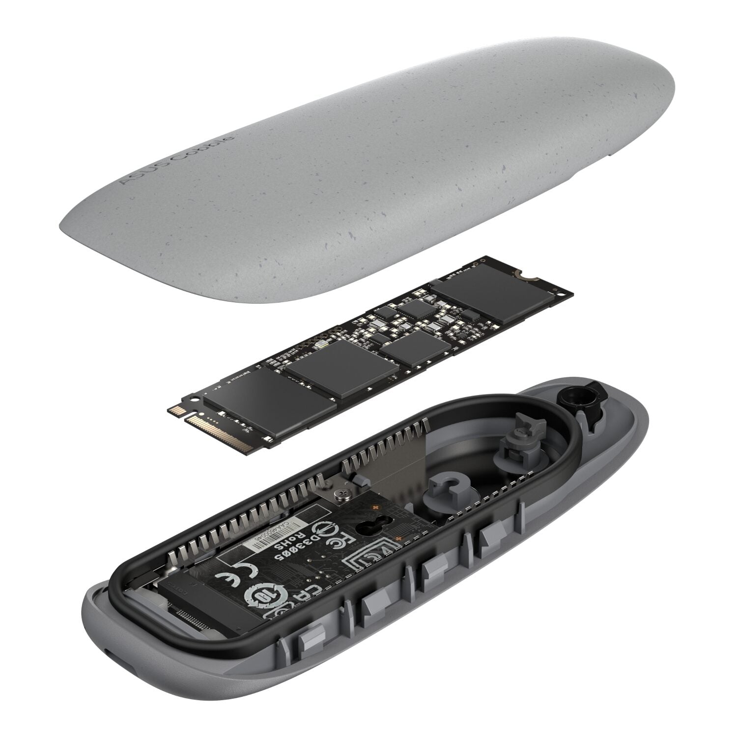 Asus Cobble M.2 SSD Enclosure – Grey - TecAfrica Solutions