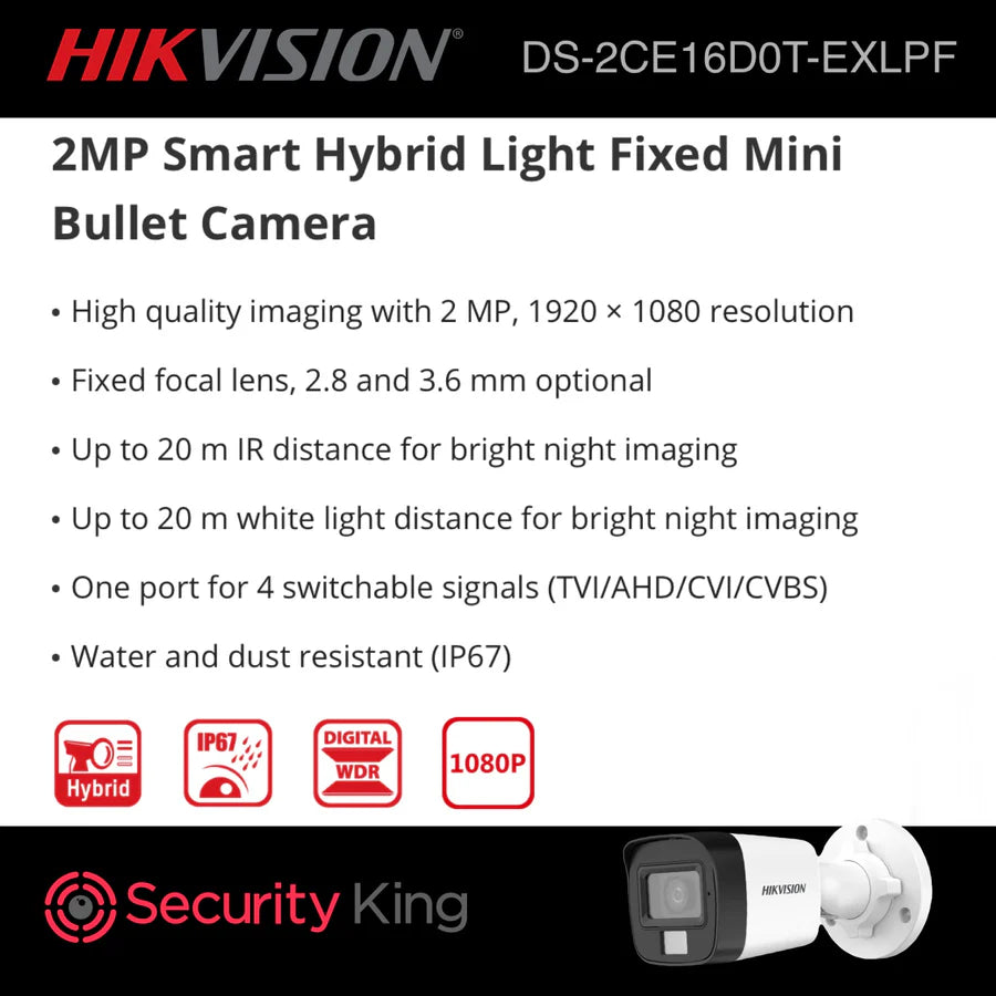 Hikvision 8 Channel eDVR Smart-Hybrid CCTV Kit