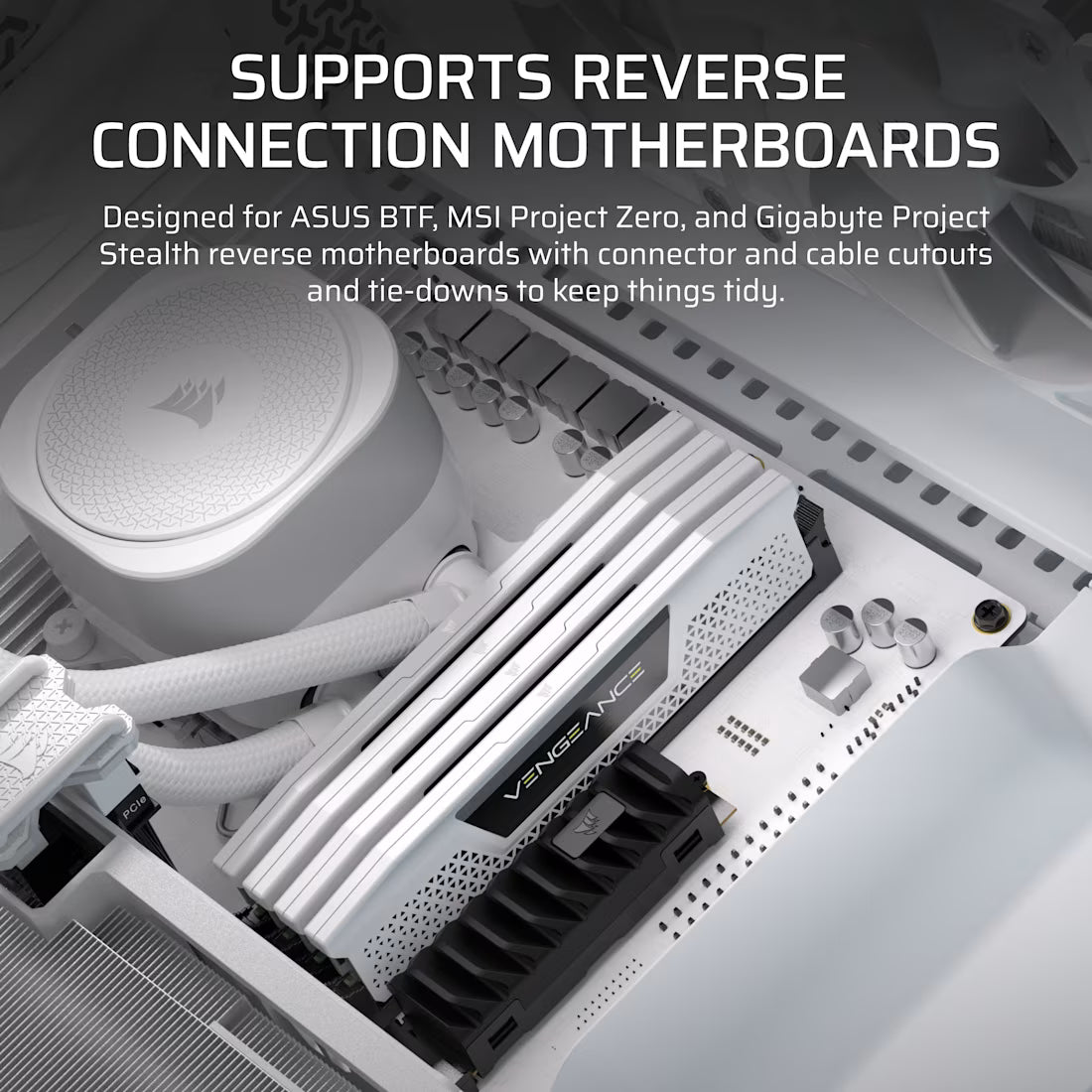 FRAME 5000D RS ARGB High-Airflow Mid-Tower PC Case - White