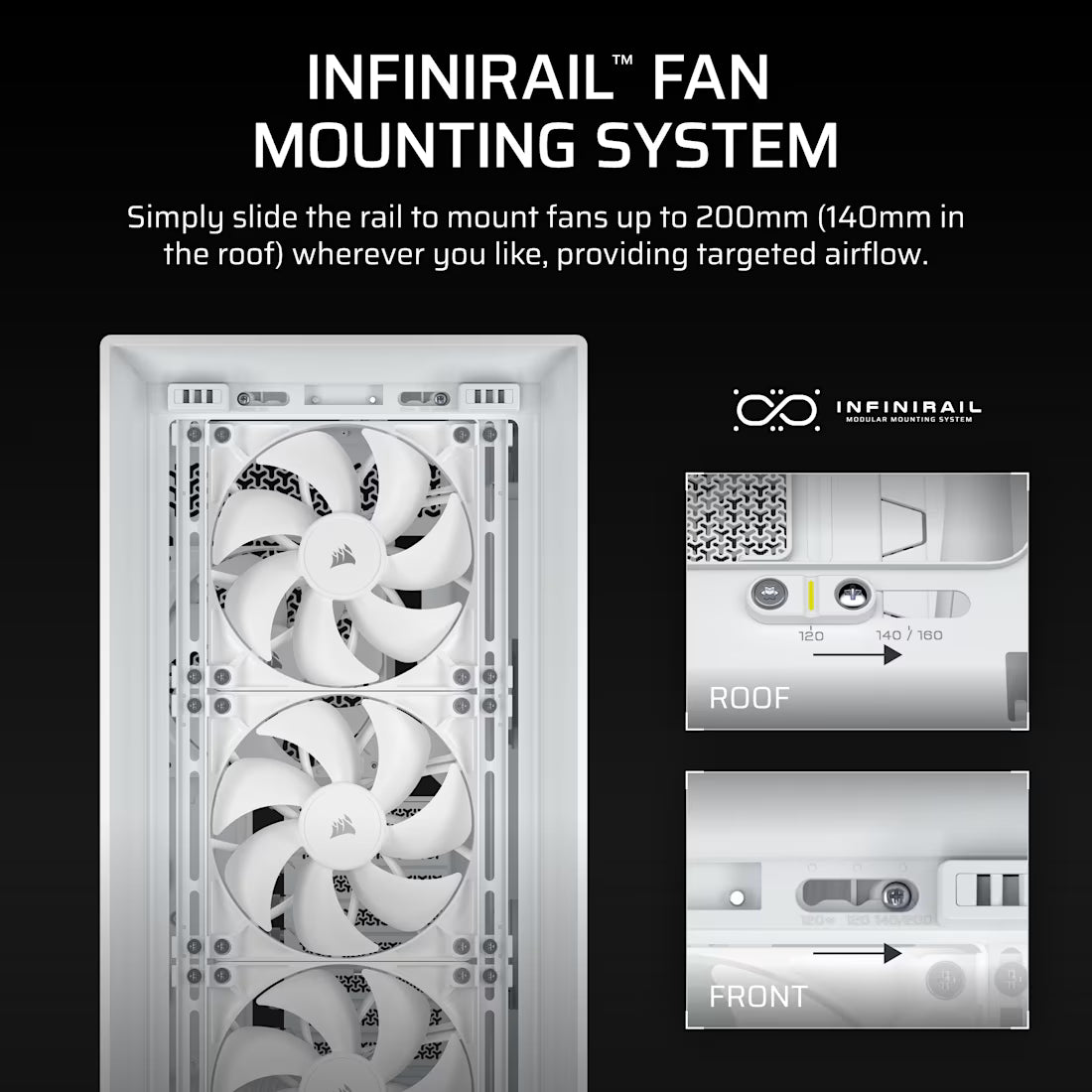 FRAME 5000D RS HIGH-AIRFLOW MID-TOWER PC CASE - WHITE