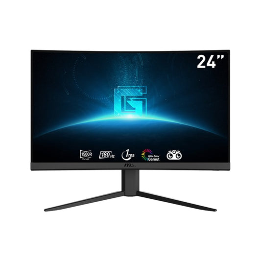 MSI G24C4 E2 24″ Gaming Monitor 1920 x 1080 (FHD) VA 180Hz FreeSync Premium HDMI Displayport Tilt Black