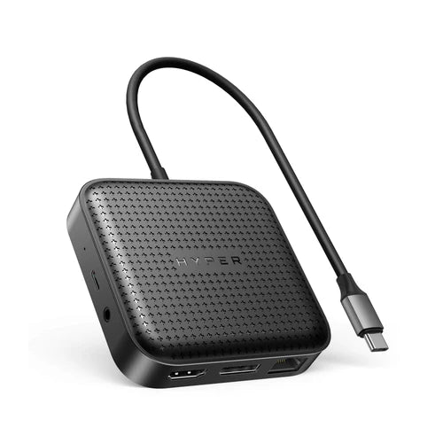 HyperDrive HD USB4 Mobile Dock - Hyper HD USB4 Mobile Dock (Single 8K 30Hz Display Support..Easily connect up a single external display at 8K 30Hz with the flexibility of HDMI 2.1 or DP 1.4. USB-C 100W PD Passthrough Quickly charge your host computer w...