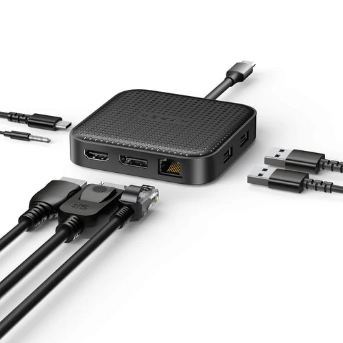 HyperDrive HD USB4 Mobile Dock - Hyper HD USB4 Mobile Dock (Single 8K 30Hz Display Support..Easily connect up a single external display at 8K 30Hz with the flexibility of HDMI 2.1 or DP 1.4. USB-C 100W PD Passthrough Quickly charge your host computer w...