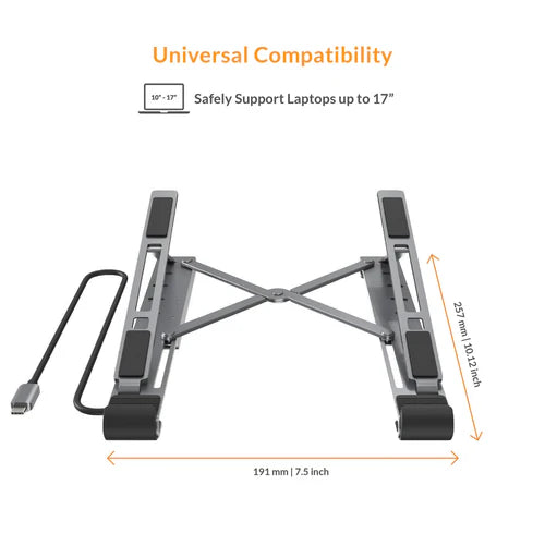 HyperDrive 7-in-1 USB-C Hub Stand with MicroSD/SD (6941921147822)