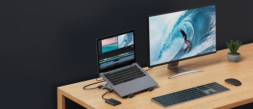 HyperDrive 7-in-1 USB-C Hub Stand with MicroSD/SD (6941921147822)
