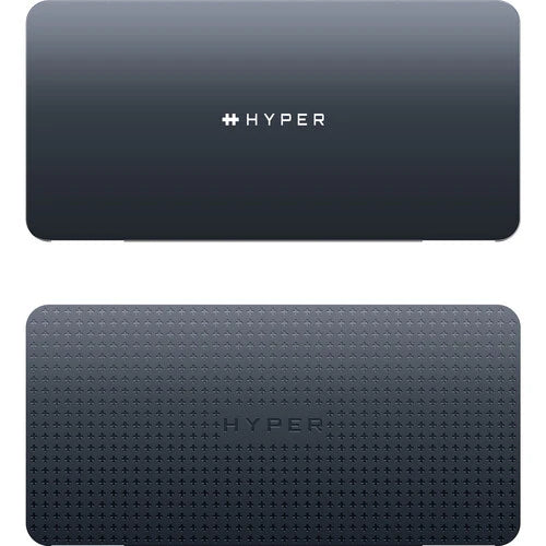 HyperDrive Next 10 Port USB-C Mobile Hub with Lock Slot -  Dual Monitor (Includes 1 x HDMI 4K 60Hz 1 x HDMI 4K 30hz  1 x USB-A Port 1 x USB-C Port 1x USB-C 100 Watt Power Delivery Port 1 x 3.5MM Audio Jack 1 x Gigabit Ethernet Port  and Micro and SD Ca...