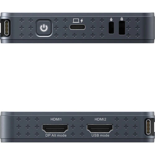 HyperDrive Next 10 Port USB-C Mobile Hub with Lock Slot -  Dual Monitor (Includes 1 x HDMI 4K 60Hz 1 x HDMI 4K 30hz  1 x USB-A Port 1 x USB-C Port 1x USB-C 100 Watt Power Delivery Port 1 x 3.5MM Audio Jack 1 x Gigabit Ethernet Port  and Micro and SD Ca...