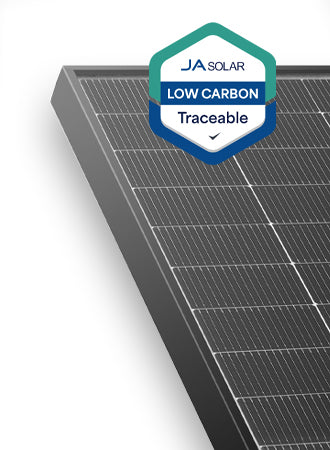 455W N-type Double Glass Bifacial LB Traceable Low Carbon with MC4-EVO2 connectors (Black Frame)