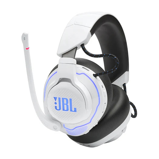 JBL Quantum 910P Console Wireless Over-Ear Gaming Headset For Playstation - White/Blue