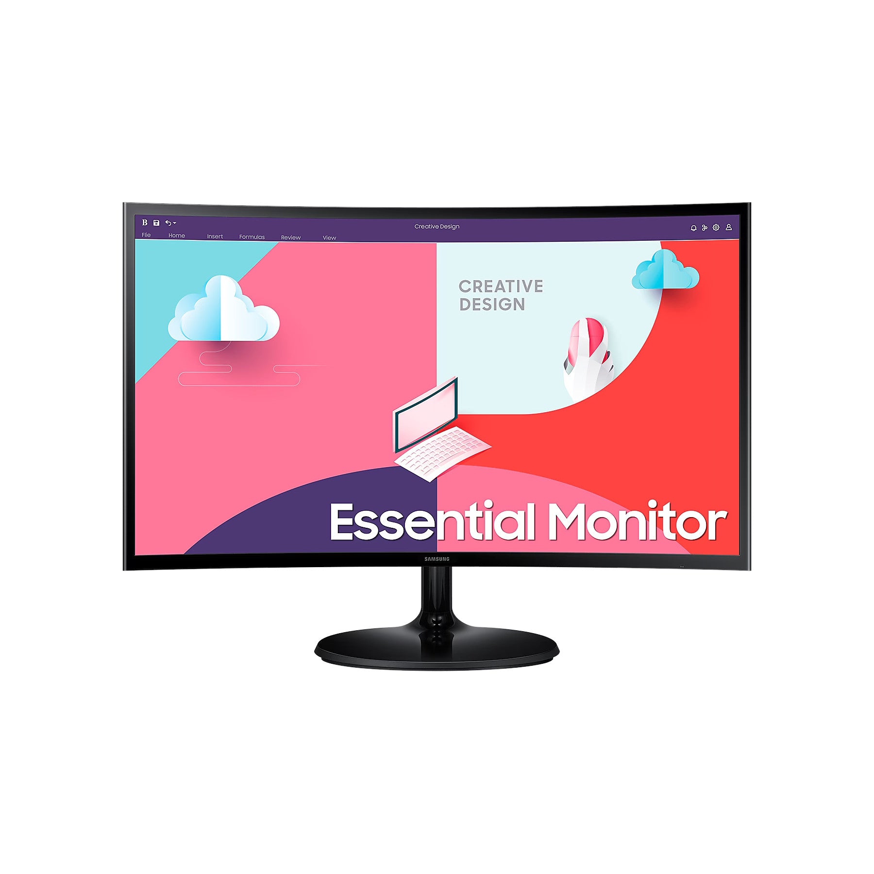 24″ Samsung LS24C360EA Curved Monitor | 1920×1080 | 1800R | 75Hz | 1xD Sub; 1x HDMI | Desktop Monitor