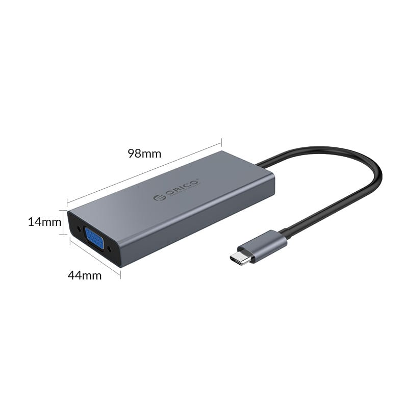 ORICO 5 in 1 [1 x HDMI | 1xUSB3.0 | 1xVGA | 1×3.5mm | 1xType-C PD] Multifunctional Docking Station