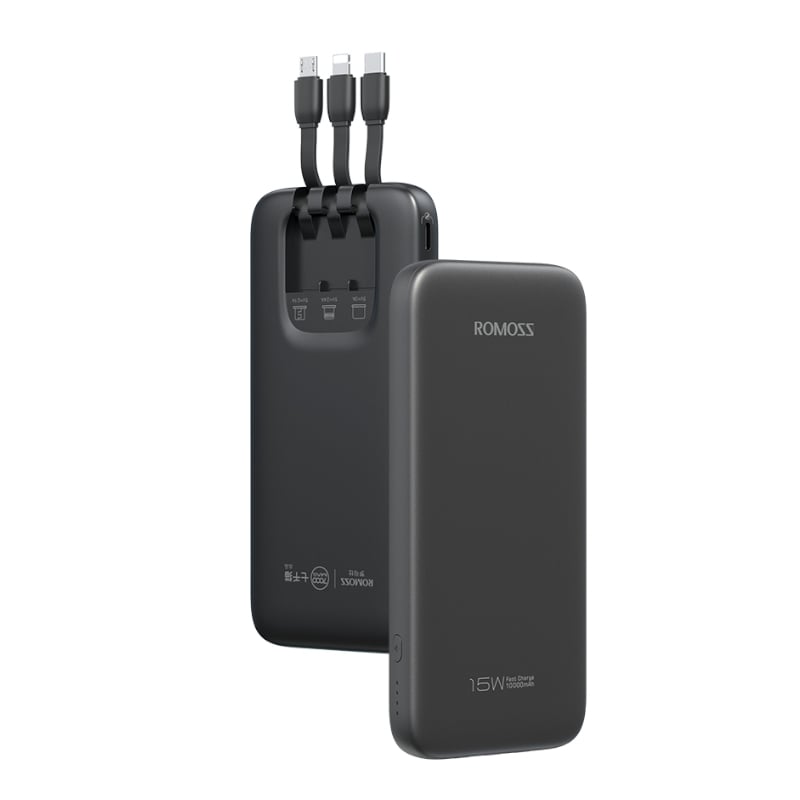 Romoss Power Bank 10000mAh 15W BK - TecAfrica Solutions