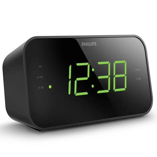 Philips Big Display Clock Radio TAR3306 - Black