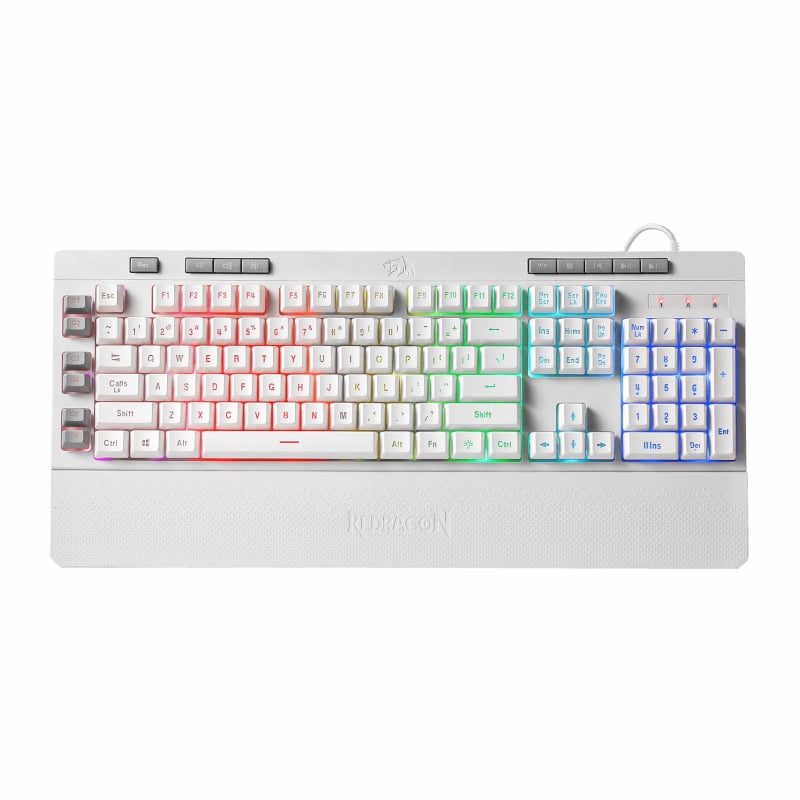 REDRAGON SHIVA Membrane Keyboard - White - TecAfrica Solutions