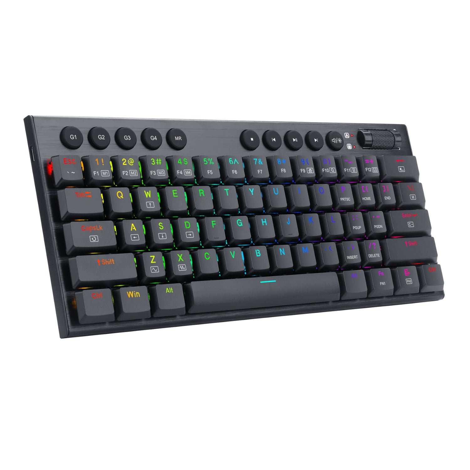 REDRAGON Horus Mini 61Key Red Switch RGB Low Profile Gaming Mechanical Keyboard - Black - TecAfrica Solutions