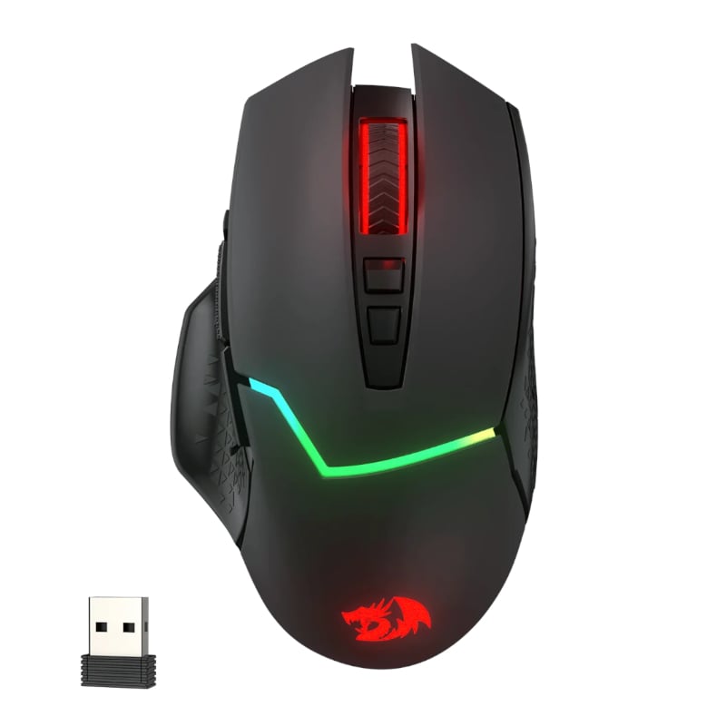 REDRAGON Mirage Pro 8000DPI RGB Wireless Gaming Mouse - Black - TecAfrica Solutions