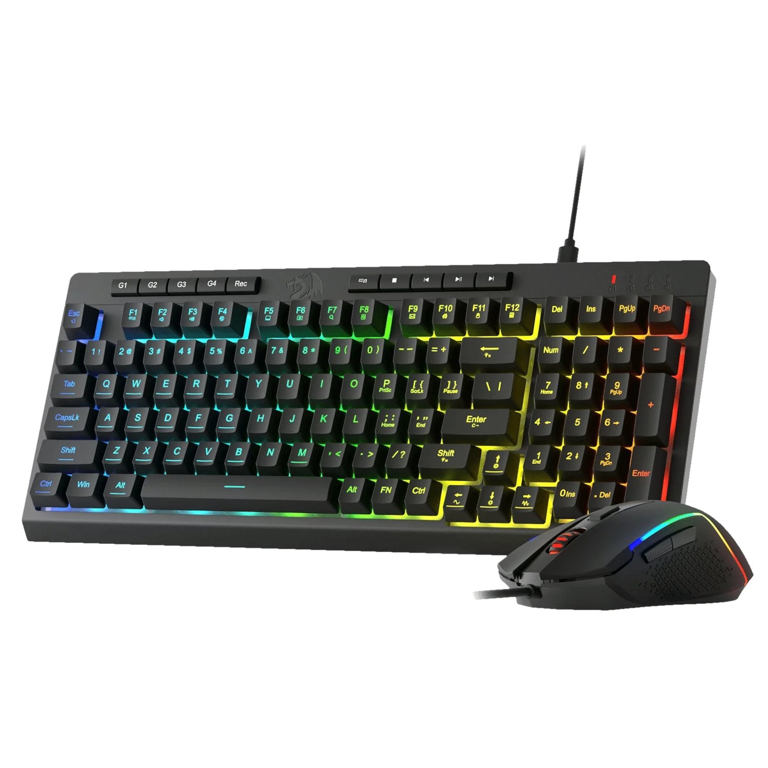 Redragon RYLO S141 Membrane Gaming Keyboard and Mouse Wired Combo - TecAfrica Solutions