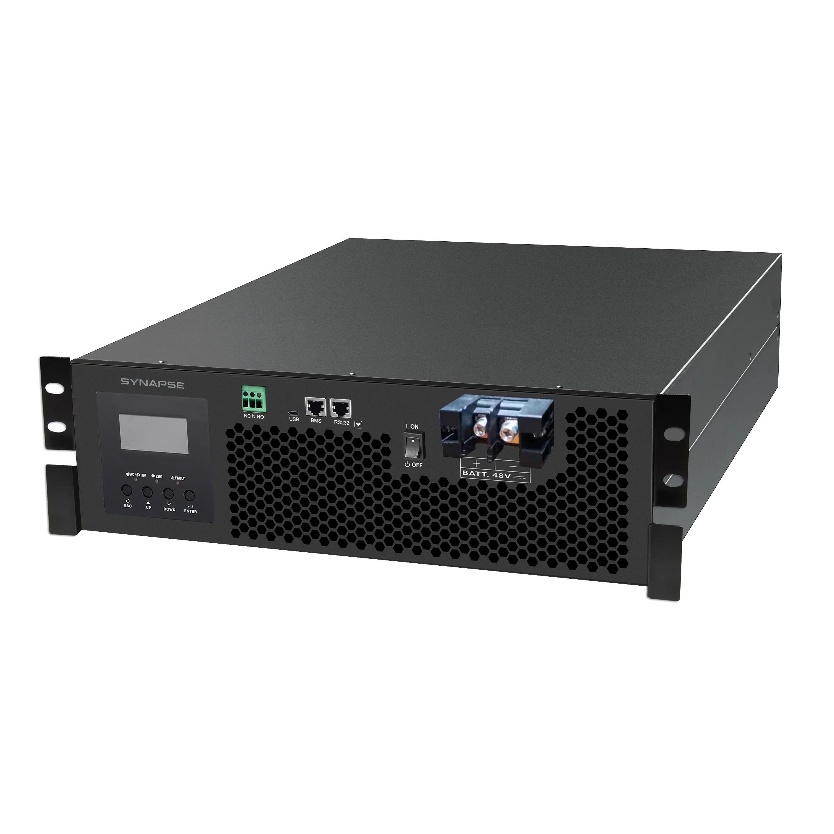 Empty Inverter Rack Refurbished Synapse 5.0KRM+ Offgrid inverter, rack mount, 48VDC, 5kW ...