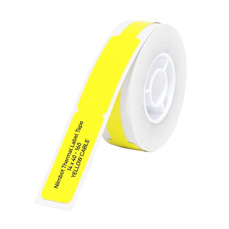 NIIMBOT D11/D110/D101/H1S Thermal Label 12.5x74mm - 65 Labels Per Roll - Yellow for Cable - TecAfrica Solutions