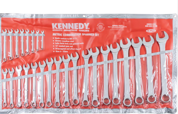 6-32mm CV Combination Spanner Set 26PC