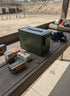 Metal Ammunition Storage Box - Green, Heavy-Duty 30x17x22cm