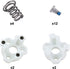 DJI Phantom 4 Pro Part 04 - Quick Release Propeller Mounting Plates (2CCW & 2CW)