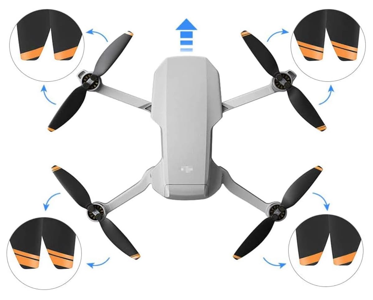 Compatible DJI Propellers 8pcs For DJI Mini 2/Mini SE/Mini 2 SE/Mini 4K