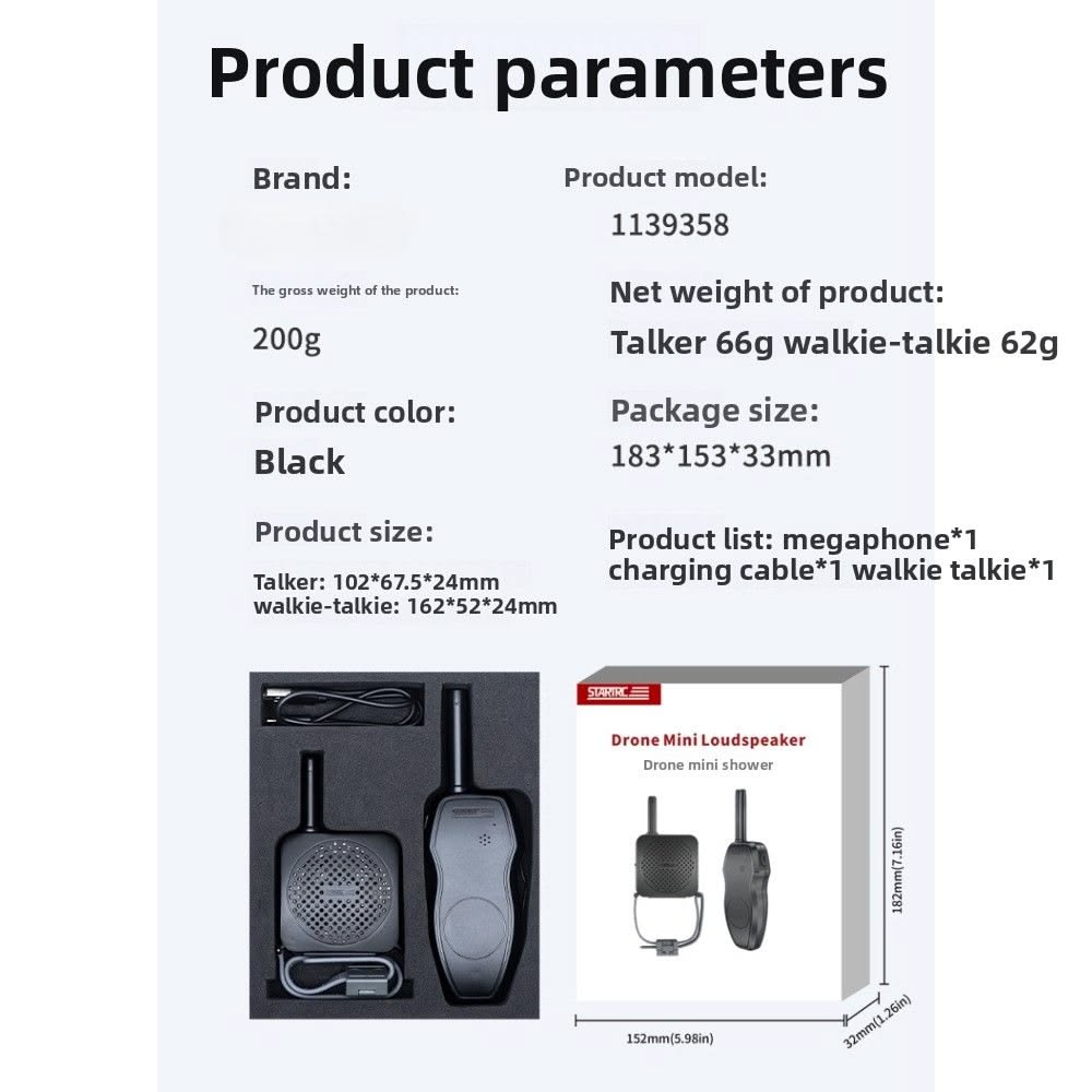 Drone Loudspeaker Compatible with DJI Mini 4 Pro