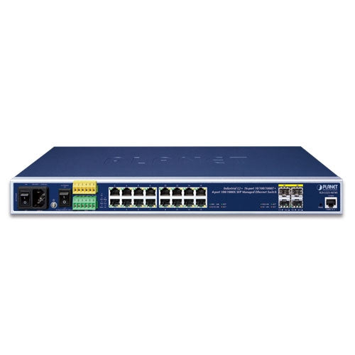 PLANET Industrial L2+ 16-Port 10/100/1000T + 4-Port 100/1000X SFP Managed Ethernet Switch