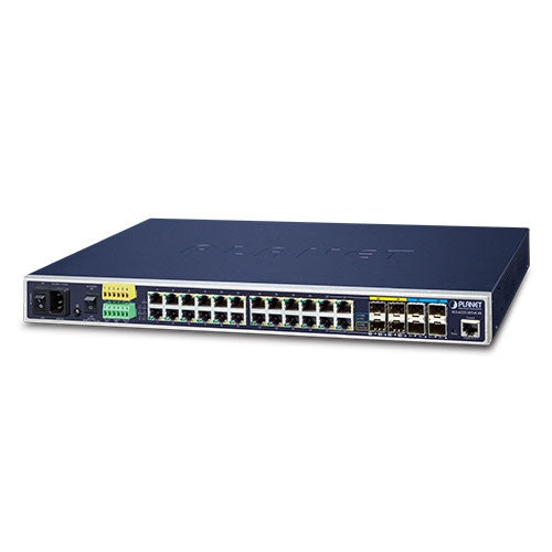 PLANET Industrial L3 20-Port 10/100/1000T + 4-Port Gigabit TP/SFP + 4-Port 10G SFP+ Managed Ethernet Switch