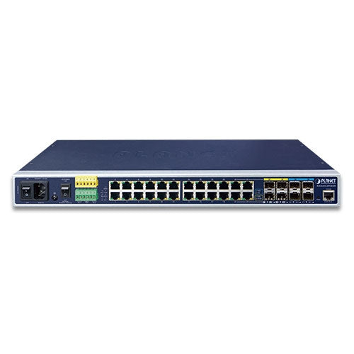 PLANET Industrial L3 20-Port 10/100/1000T + 4-Port Gigabit TP/SFP + 4-Port 10G SFP+ Managed Ethernet Switch