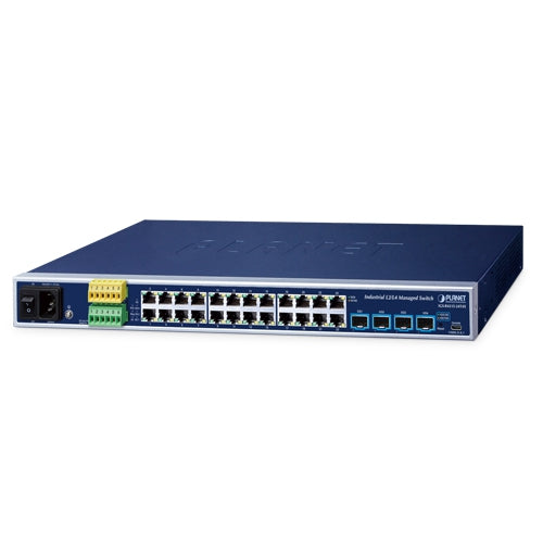 PLANET Industrial L2+ 24-Port 10/100/1000T + 4-Port 10G SFP+ Managed Ethernet Switch