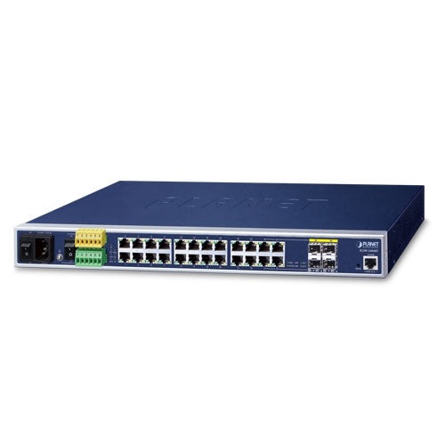 PLANET Industrial L2+ 20-Port 10/100/1000T + 4-Port TP/SFP Combo Managed Ethernet Switch