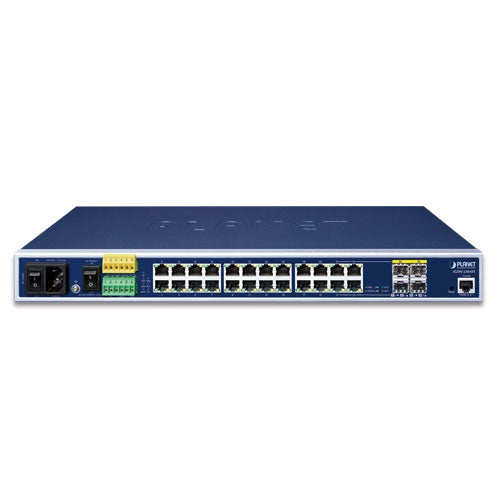 PLANET Industrial L2+ 20-Port 10/100/1000T + 4-Port TP/SFP Combo Managed Ethernet Switch