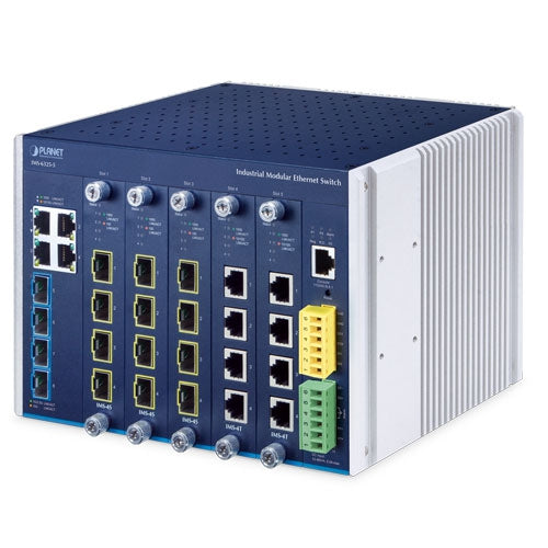 PLANET Industrial Layer 3 5-Slot Modular Managed Ethernet Switch