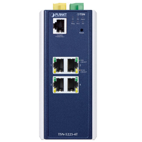 PLANET Industrial L2+ 4-Port 10/100/1000T Managed TSN Ethernet Switch