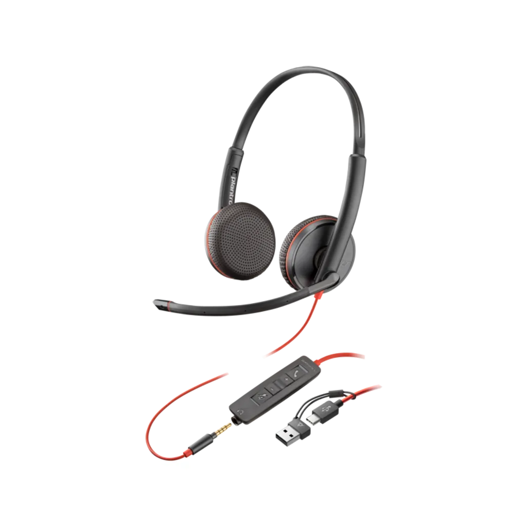 POLY BLACKWIRE 3225 STEREO USB-C HEADSET HEADSET