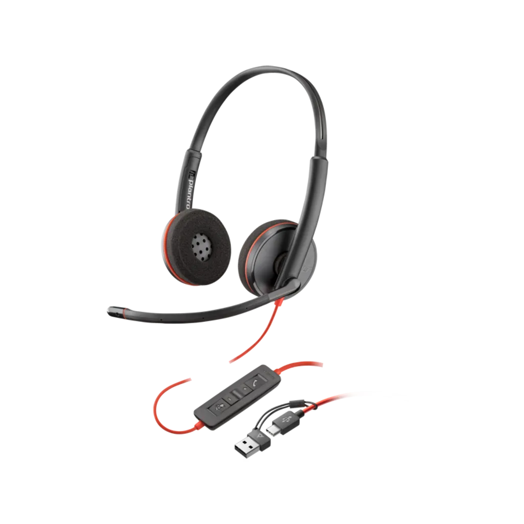 HP POLY BW 3220 STEREO USB-C HS +USB-C/A - TecAfrica Solutions