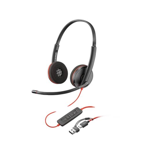 HP POLY BW 3220 STEREO USB-C HS +USB-C/A