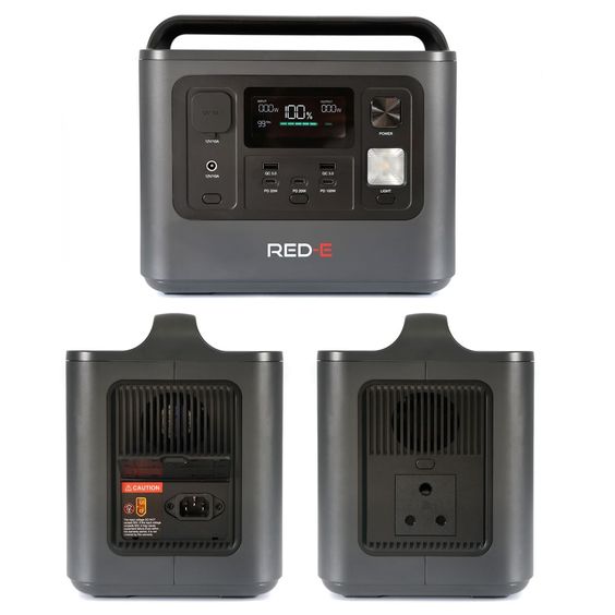 RED-E Portable Power Station 512 (Output 800w-512Wh) with UPS Functionality
